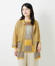 NHSGE50330 GIANNI LO GIUDICE(小さいサイズ)(メゾン ドゥ サンク) [アンサンブル対応]LEVITAロングニットカーディガン マスタード系