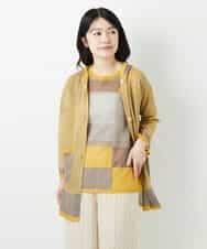 NHSGE50330 GIANNI LO GIUDICE(小さいサイズ)(メゾン ドゥ サンク) [アンサンブル対応]LEVITAロングニットカーディガン マスタード系