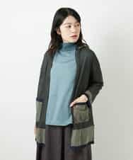 NHSGE50330 GIANNI LO GIUDICE(小さいサイズ)(メゾン ドゥ サンク) [アンサンブル対応]LEVITAロングニットカーディガン マスタード系