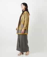 NHSGE50330 GIANNI LO GIUDICE(小さいサイズ)(メゾン ドゥ サンク) [アンサンブル対応]LEVITAロングニットカーディガン マスタード系