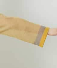 NHSGE50330 GIANNI LO GIUDICE(小さいサイズ)(メゾン ドゥ サンク) [アンサンブル対応]LEVITAロングニットカーディガン マスタード系