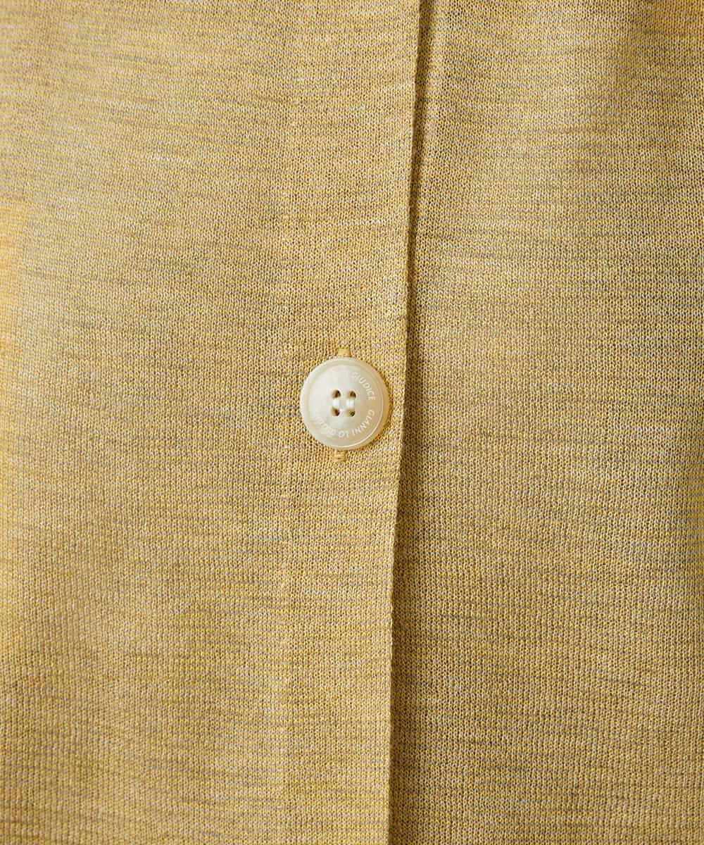 NHSGE50330 GIANNI LO GIUDICE(小さいサイズ)(メゾン ドゥ サンク) [アンサンブル対応]LEVITAロングニットカーディガン マスタード系