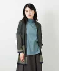 NHSGE50330 GIANNI LO GIUDICE(小さいサイズ)(メゾン ドゥ サンク) [アンサンブル対応]LEVITAロングニットカーディガン ネイビー系