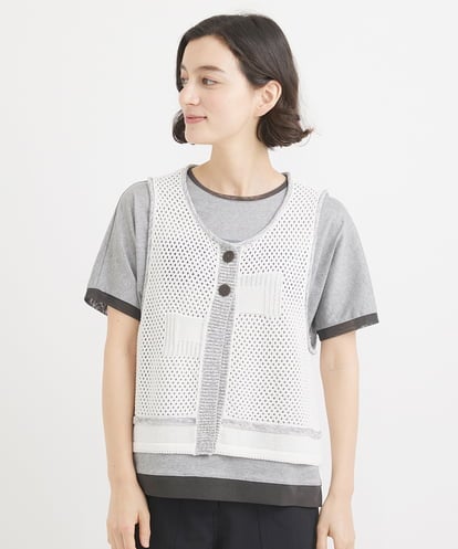 NHSGV31230 GIANNI LO GIUDICE(小さいサイズ) メッシュニットベスト