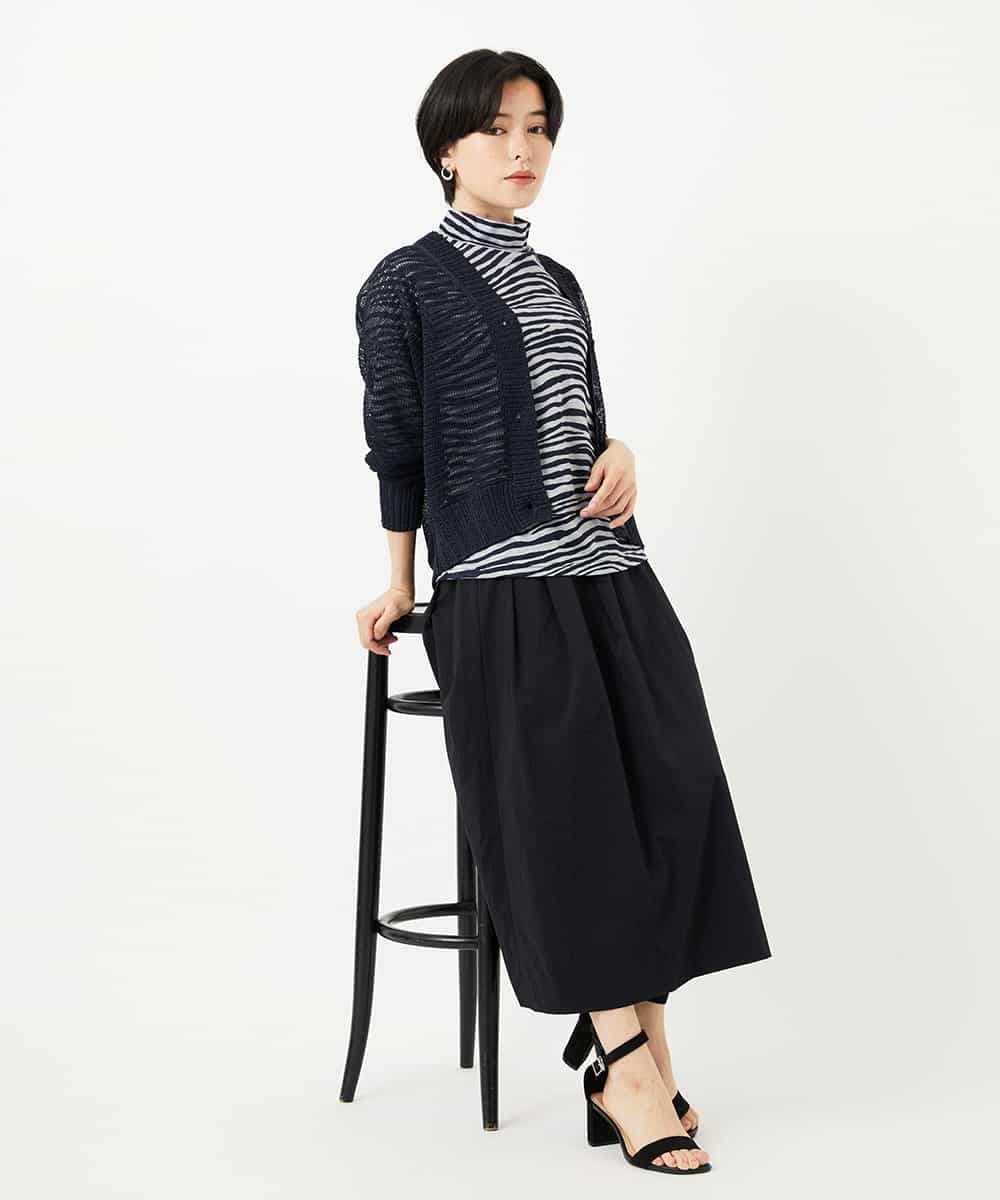 NHSHA10240 GIANNI LO GIUDICE(小さいサイズ)(メゾン ドゥ サンク) 透かし編みニットカーディガン ホワイト