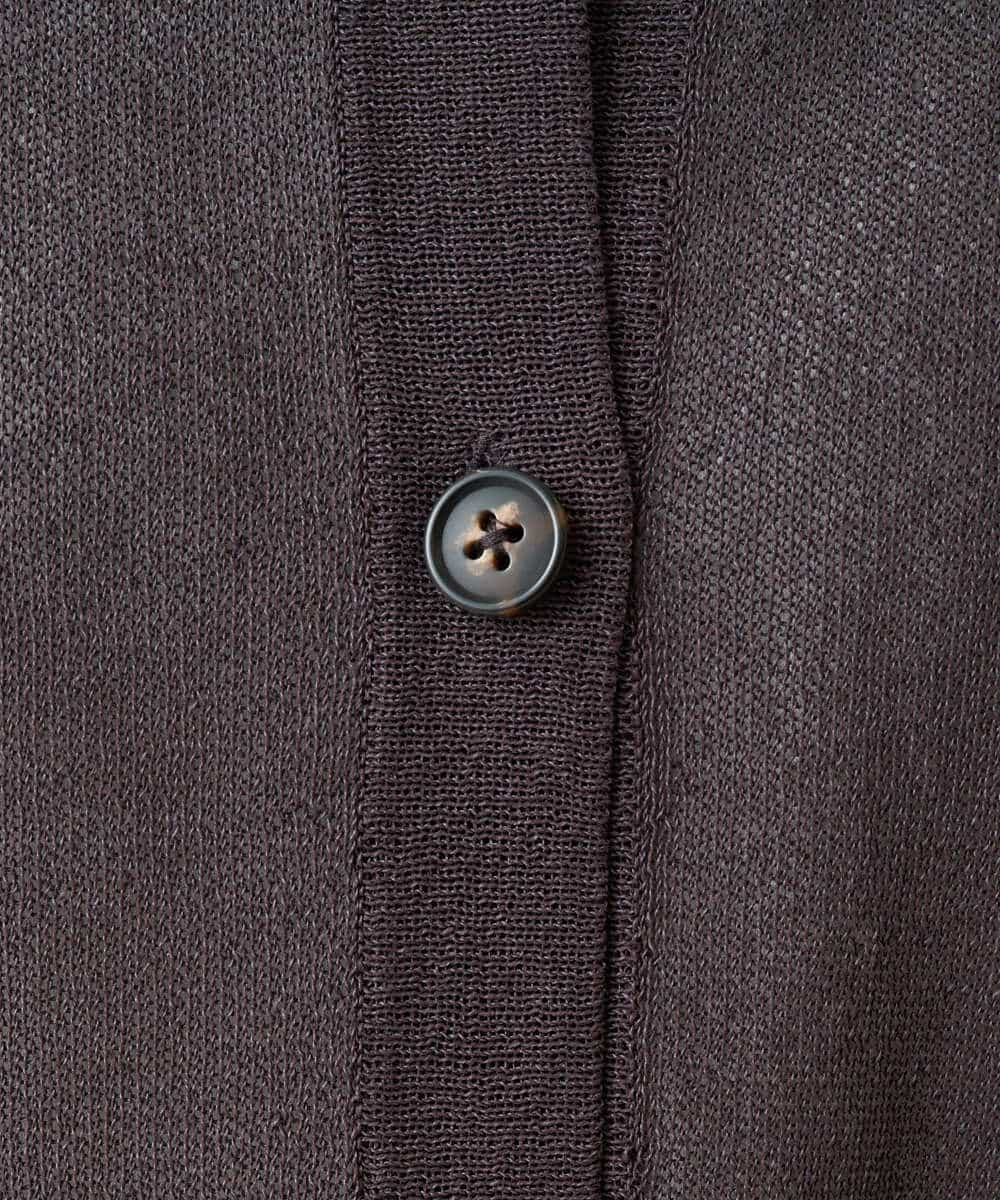 NHSHB30230 GIANNI LO GIUDICE(小さいサイズ)(メゾン ドゥ サンク) ペーパーヤーンニットカーディガン グリーン