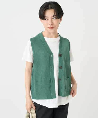 NHSHB31210 GIANNI LO GIUDICE(小さいサイズ) ペーパーヤーンニットジレ