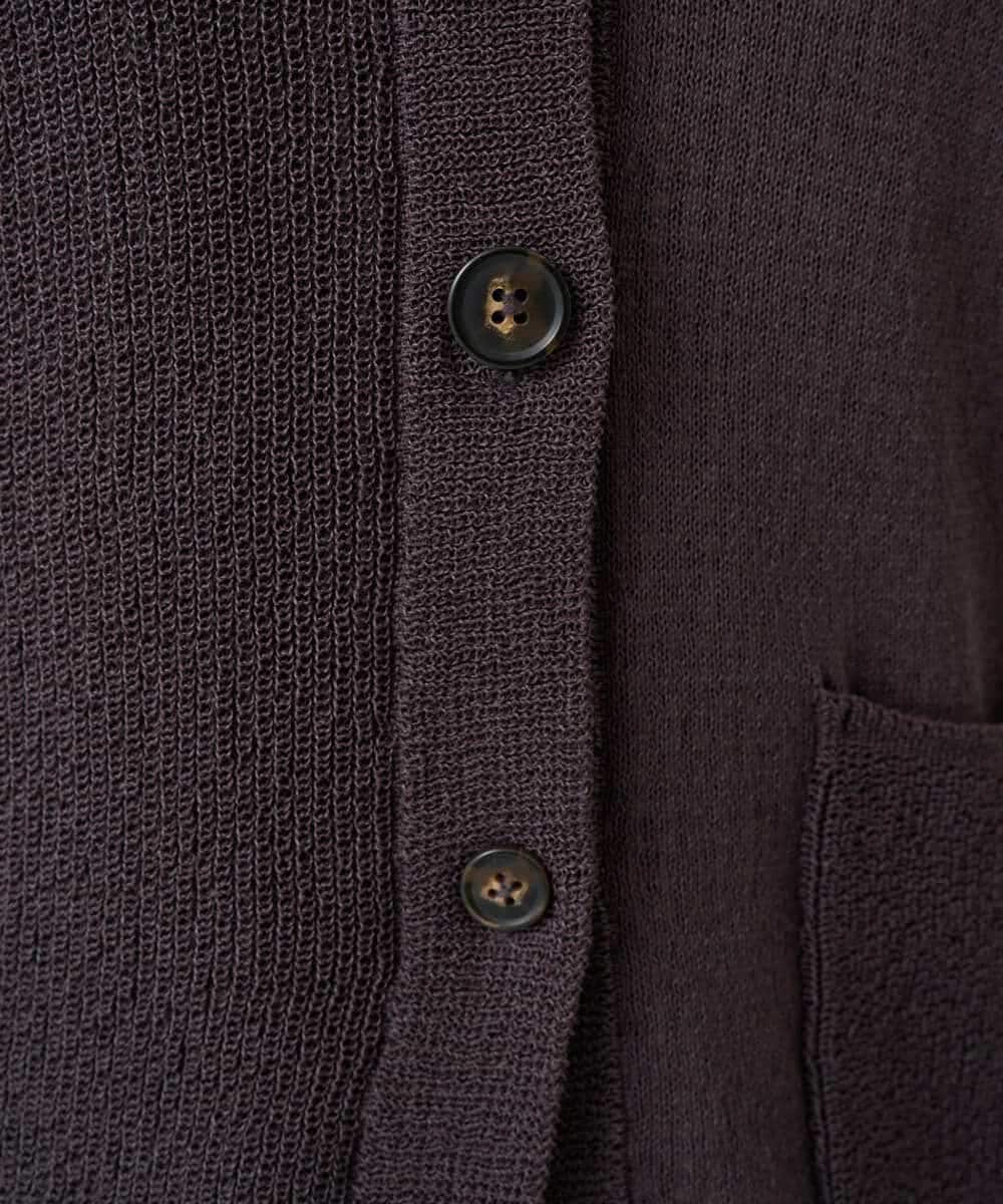 NHSHB31210 GIANNI LO GIUDICE(小さいサイズ)(メゾン ドゥ サンク) ペーパーヤーンニットジレ グリーン