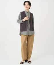 NHSHB31210 GIANNI LO GIUDICE(小さいサイズ)(メゾン ドゥ サンク) ペーパーヤーンニットジレ グリーン