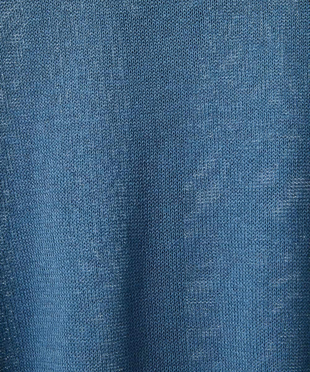 NHSHD05230 GIANNI LO GIUDICE(小さいサイズ)(メゾン ドゥ サンク) ペーパーヤーンカーディガン ブルー