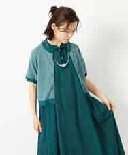 NHSHE60250 GIANNI LO GIUDICE(小さいサイズ)(メゾン ドゥ サンク) 【洗える】メランジジャガードカーディガン カーキ