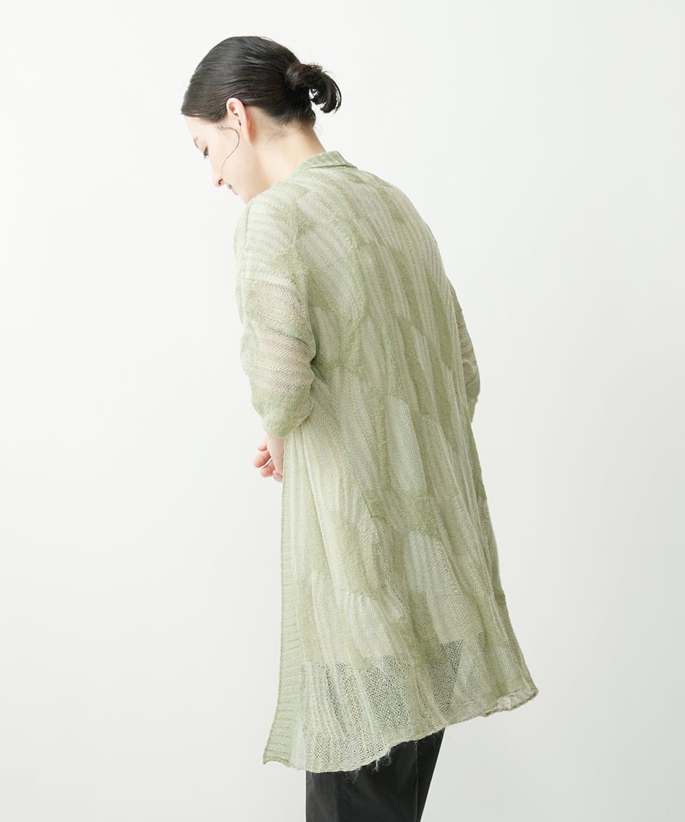 NHSHP10290 GIANNI LO GIUDICE(小さいサイズ)(メゾン ドゥ サンク) ギマスラブロングカーディガン ブラック