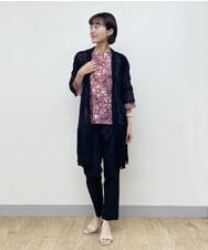 NHSHP10290 GIANNI LO GIUDICE(小さいサイズ)(メゾン ドゥ サンク) ギマスラブロングカーディガン ブラック