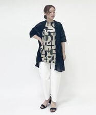 NHSHP10290 GIANNI LO GIUDICE(小さいサイズ)(メゾン ドゥ サンク) ギマスラブロングカーディガン ブラック