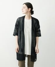 NHSHP10290 GIANNI LO GIUDICE(小さいサイズ)(メゾン ドゥ サンク) ギマスラブロングカーディガン ブラック