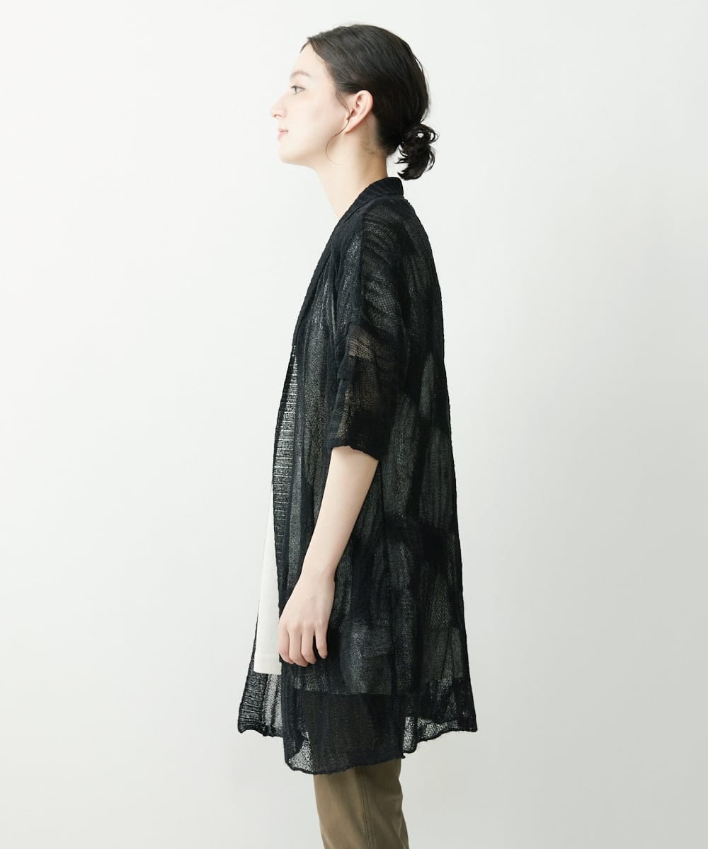 NHSHP10290 GIANNI LO GIUDICE(小さいサイズ)(メゾン ドゥ サンク) ギマスラブロングカーディガン ブラック