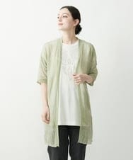 NHSHP10290 GIANNI LO GIUDICE(小さいサイズ)(メゾン ドゥ サンク) ギマスラブロングカーディガン ブラック