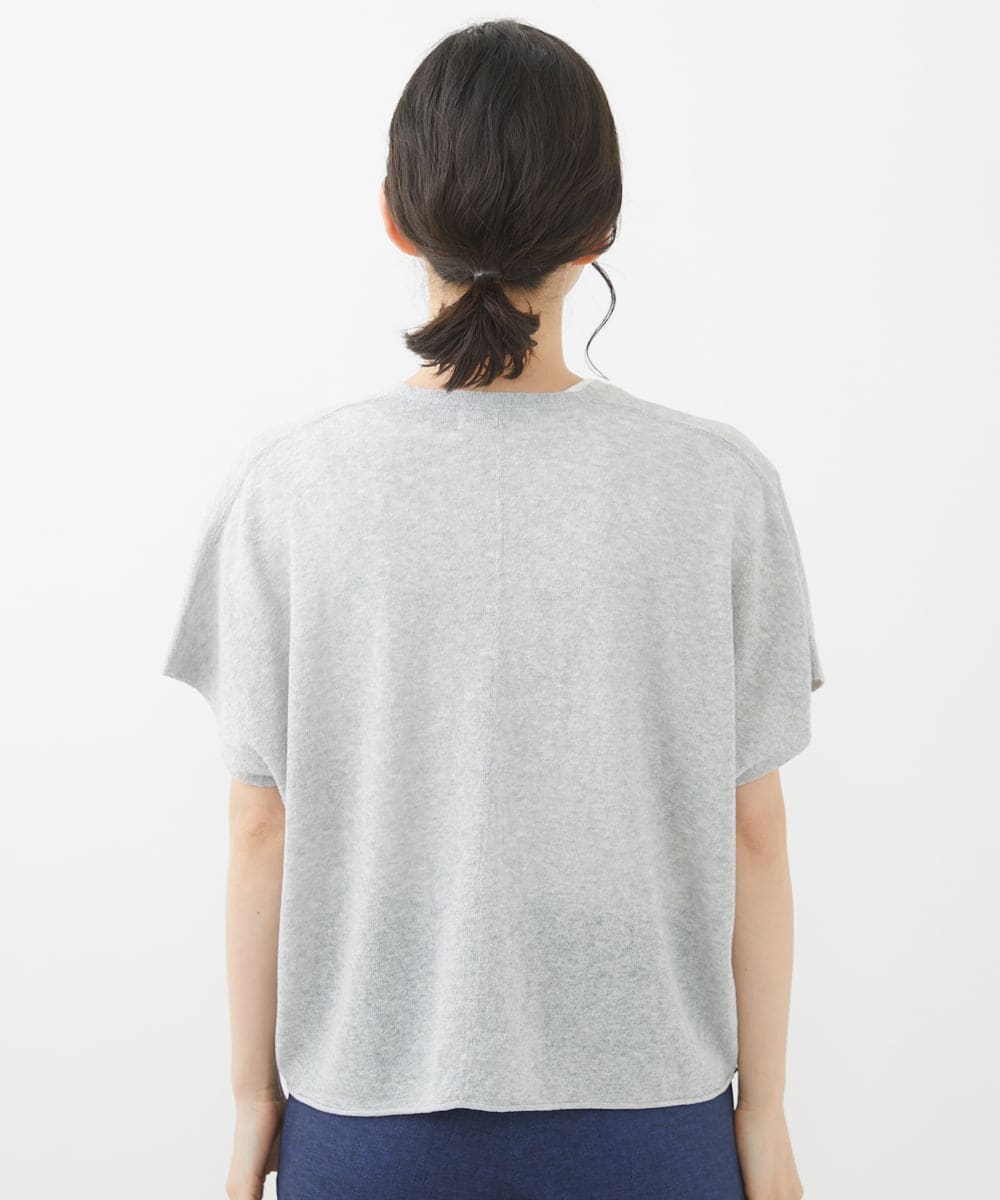 NHSHW20210 GIANNI LO GIUDICE(小さいサイズ)(メゾン ドゥ サンク) LOKTAジレカーディガン グレー