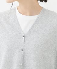 NHSHW20210 GIANNI LO GIUDICE(小さいサイズ)(メゾン ドゥ サンク) LOKTAジレカーディガン グレー