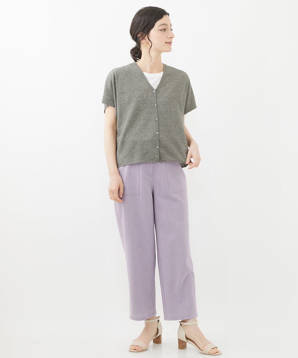 NHSHW20210 GIANNI LO GIUDICE(小さいサイズ)(メゾン ドゥ サンク) LOKTAジレカーディガン グレー