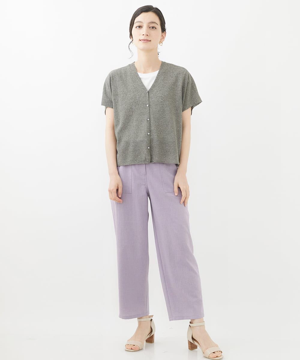 NHSHW20210 GIANNI LO GIUDICE(小さいサイズ)(メゾン ドゥ サンク) LOKTAジレカーディガン グレー