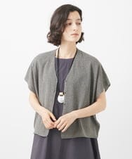 NHSHW20210 GIANNI LO GIUDICE(小さいサイズ)(メゾン ドゥ サンク) LOKTAジレカーディガン グレー