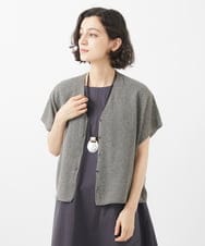 NHSHW20210 GIANNI LO GIUDICE(小さいサイズ)(メゾン ドゥ サンク) LOKTAジレカーディガン ダークグレー