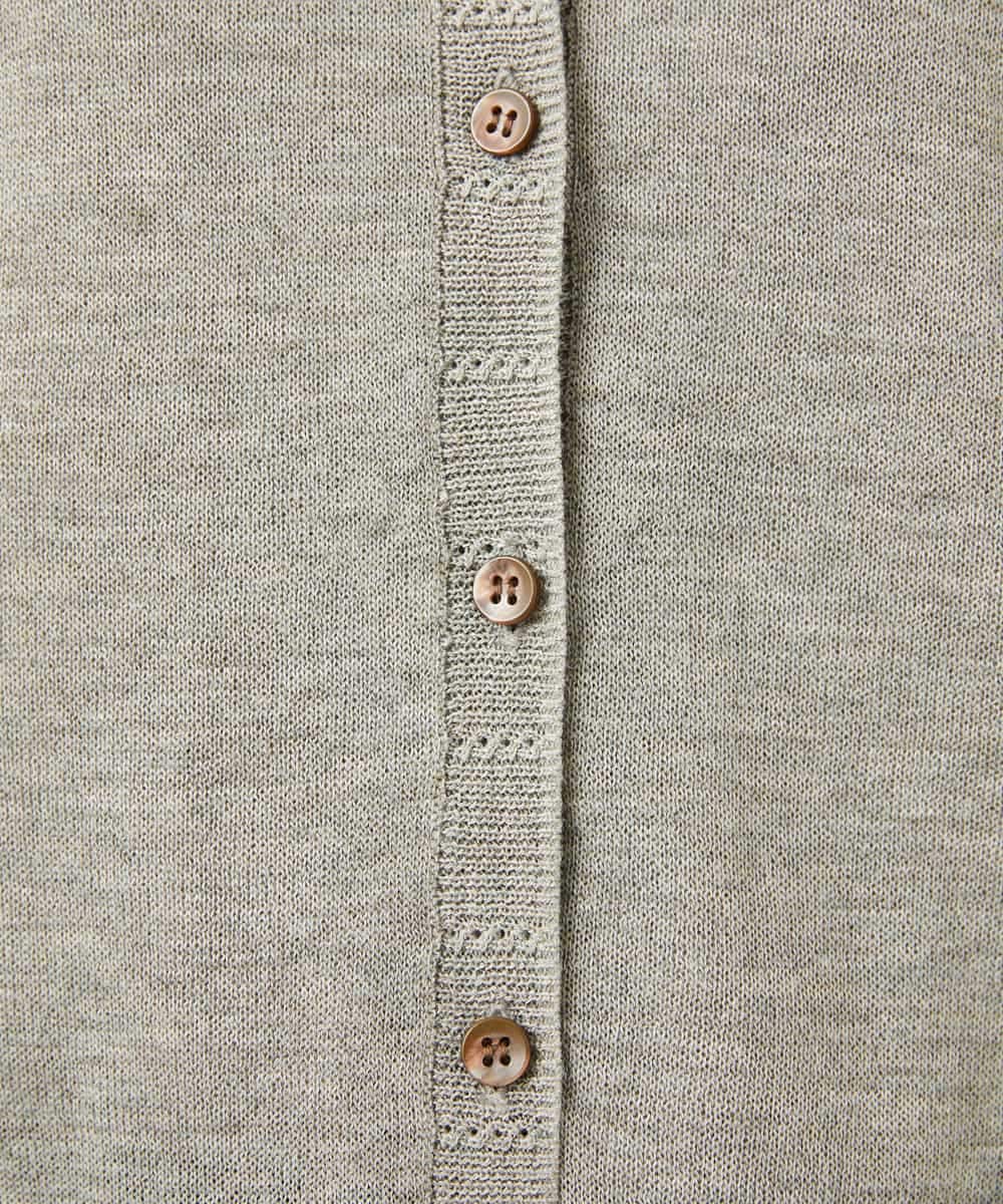 NHSJB10250 GIANNI LO GIUDICE(小さいサイズ)(メゾン ドゥ サンク) Levitaニットカーディガン グレー