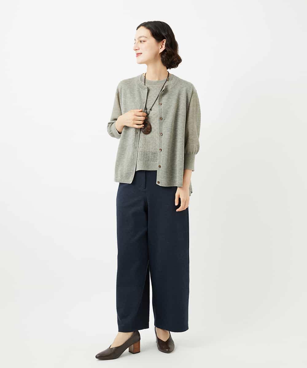 NHSJB10250 GIANNI LO GIUDICE(小さいサイズ)(メゾン ドゥ サンク) Levitaニットカーディガン グレー
