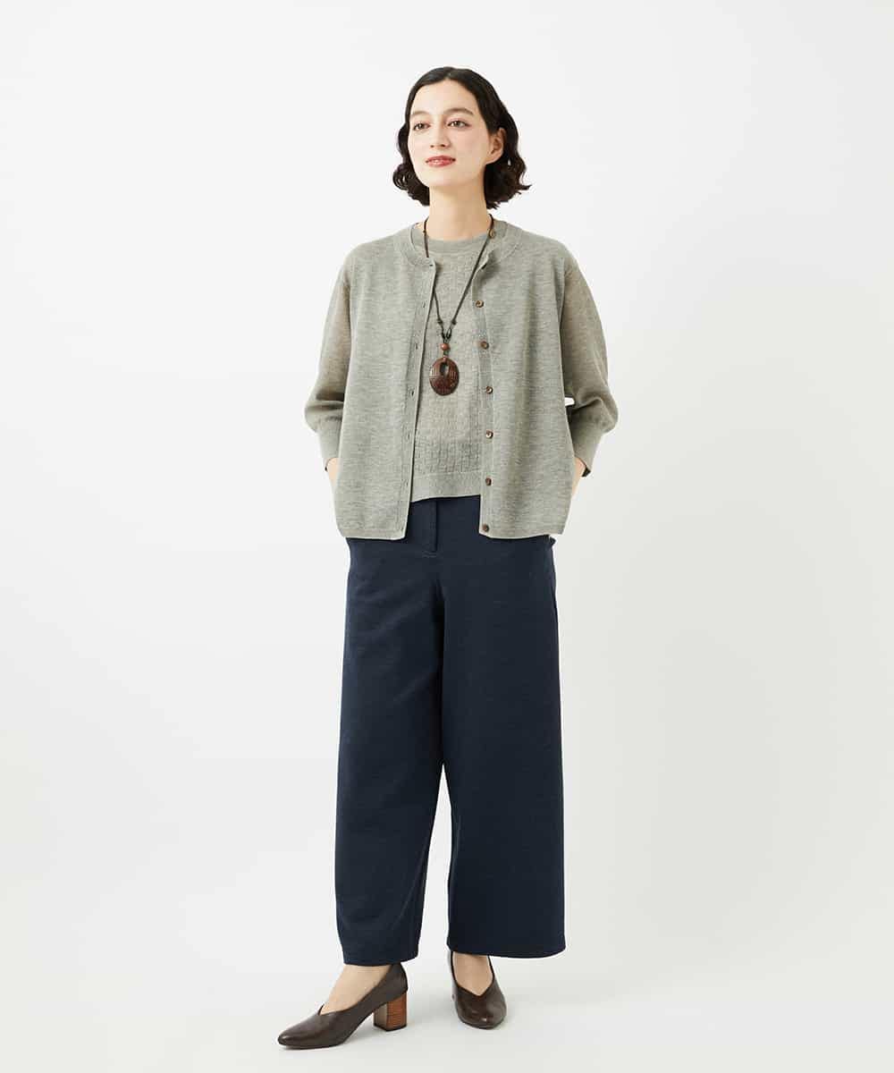NHSJB10250 GIANNI LO GIUDICE(小さいサイズ)(メゾン ドゥ サンク) Levitaニットカーディガン グレー