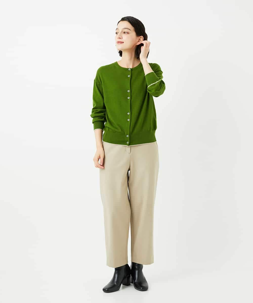 NHSJB20250 GIANNI LO GIUDICE(小さいサイズ)(メゾン ドゥ サンク) シルク混ニットカーディガン ベージュ