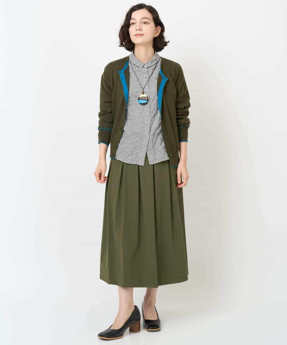 NHSJB20250 GIANNI LO GIUDICE(小さいサイズ)(メゾン ドゥ サンク) シルク混ニットカーディガン ベージュ