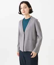 NHSJD11390 GIANNI LO GIUDICE(小さいサイズ)(メゾン ドゥ サンク) ヴィスコースナイロンミラノテーラージャケット グレー