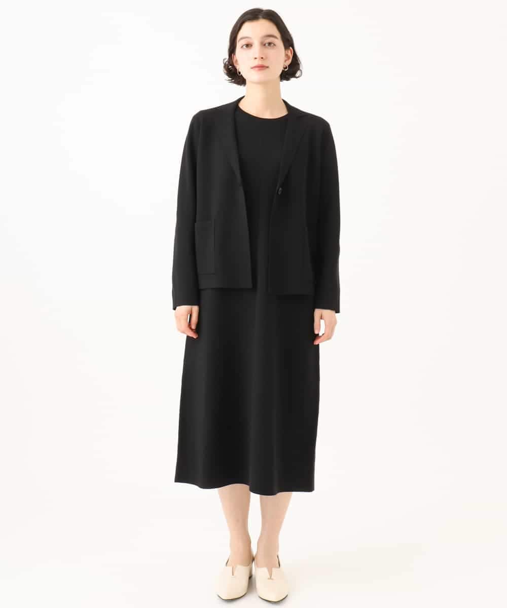 NHSJD11390 GIANNI LO GIUDICE(小さいサイズ)(メゾン ドゥ サンク) ヴィスコースナイロンミラノテーラージャケット グレー