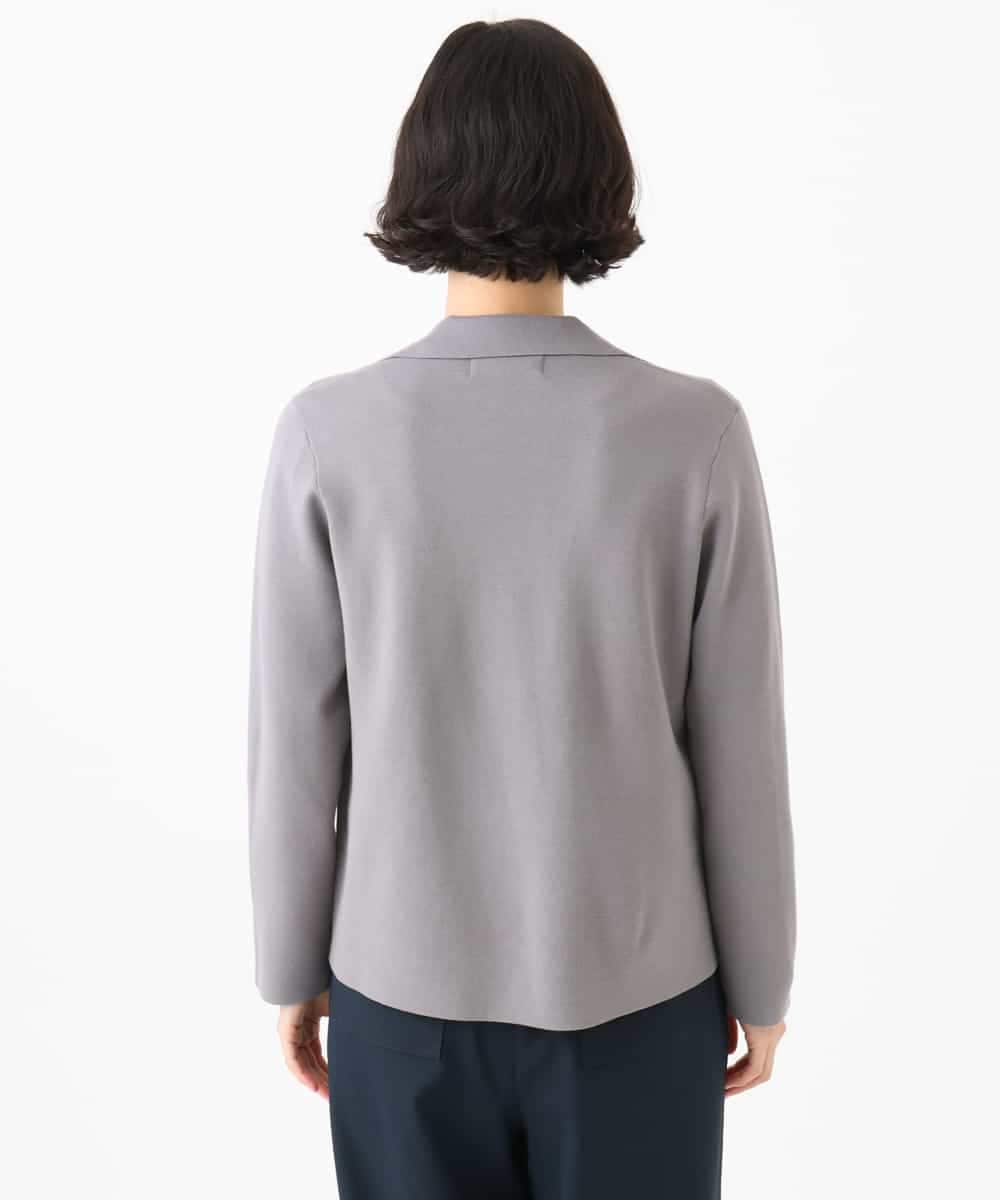 NHSJD11390 GIANNI LO GIUDICE(小さいサイズ)(メゾン ドゥ サンク) ヴィスコースナイロンミラノテーラージャケット グレー