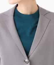 NHSJD11390 GIANNI LO GIUDICE(小さいサイズ)(メゾン ドゥ サンク) ヴィスコースナイロンミラノテーラージャケット グレー