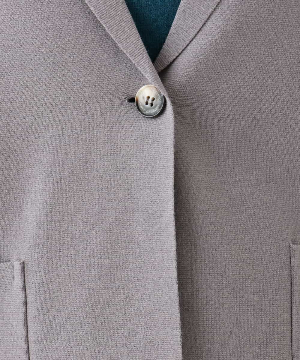 NHSJD11390 GIANNI LO GIUDICE(小さいサイズ)(メゾン ドゥ サンク) ヴィスコースナイロンミラノテーラージャケット グレー