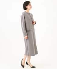NHSJD12290 GIANNI LO GIUDICE(小さいサイズ)(メゾン ドゥ サンク) ヴィスコースナイロンミラノカーディガン グレー