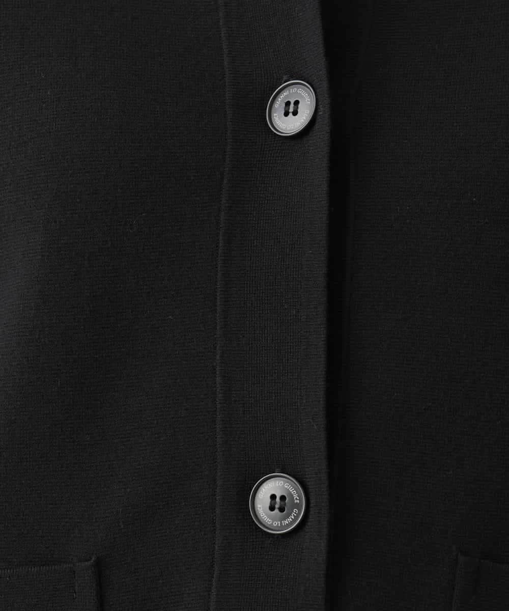 NHSJD12290 GIANNI LO GIUDICE(小さいサイズ)(メゾン ドゥ サンク) ヴィスコースナイロンミラノカーディガン グレー