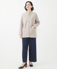 NHTAC84270 GIANNI LO GIUDICE(小さいサイズ)(メゾン ドゥ サンク) ウーレットコーディガン ブラウン