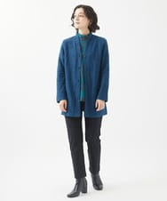 NHTAC86290 GIANNI LO GIUDICE(小さいサイズ)(メゾン ドゥ サンク) ドット柄圧縮ジャージー羽織 ライトグレー