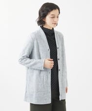 NHTAC86290 GIANNI LO GIUDICE(小さいサイズ)(メゾン ドゥ サンク) ドット柄圧縮ジャージー羽織 ライトグレー