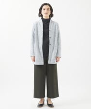 NHTAC86290 GIANNI LO GIUDICE(小さいサイズ)(メゾン ドゥ サンク) ドット柄圧縮ジャージー羽織 ライトグレー