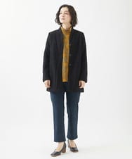 NHTAC86290 GIANNI LO GIUDICE(小さいサイズ)(メゾン ドゥ サンク) ドット柄圧縮ジャージー羽織 ライトグレー