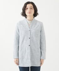 NHTAC86290 GIANNI LO GIUDICE(小さいサイズ)(メゾン ドゥ サンク) ドット柄圧縮ジャージー羽織 ライトグレー