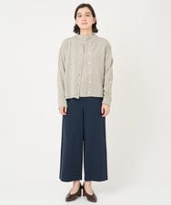 NHTCX33260 GIANNI LO GIUDICE(小さいサイズ)(メゾン ドゥ サンク) [日本製]テンテンカットジャガードカーディガン ベージュ