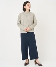 NHTCX33260 GIANNI LO GIUDICE(小さいサイズ)(メゾン ドゥ サンク) [日本製]テンテンカットジャガードカーディガン ベージュ