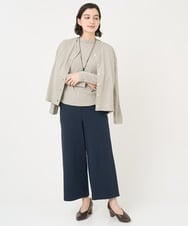NHTCX33260 GIANNI LO GIUDICE(小さいサイズ)(メゾン ドゥ サンク) [日本製]テンテンカットジャガードカーディガン ベージュ