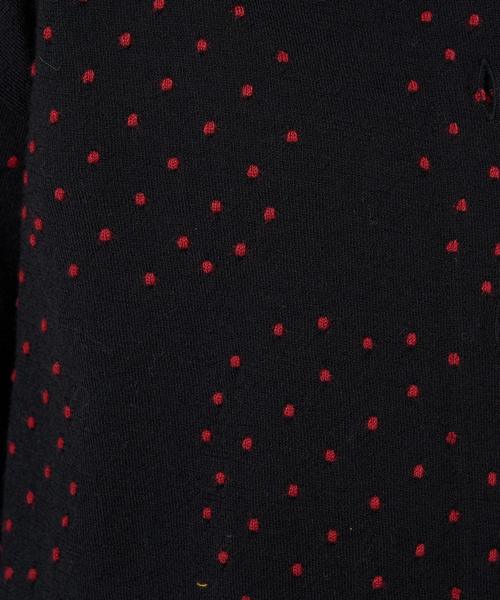 NHTCX33260 GIANNI LO GIUDICE(小さいサイズ)(メゾン ドゥ サンク) [日本製]テンテンカットジャガードカーディガン ベージュ