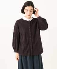 NHTJD13290 GIANNI LO GIUDICE(小さいサイズ)(メゾン ドゥ サンク) [日本製]コットンカットジャガードライトジャケット グリーン